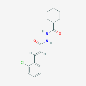 N'-[(2E)-3-(2-chlorophenyl)prop-2-enoyl]cyclohexanecarbohydrazide