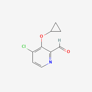 4-Chloro-3-cyclopropoxypicolinaldehyde