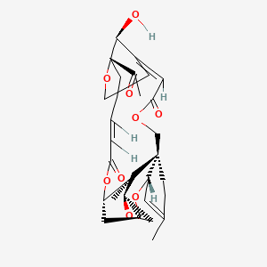 (1Z,6R,11R,13R,14S,15S,16R,19Z,23R,27R)-23-acetyl-27-hydroxy-9,15-dimethylspiro[4,12,17,24-tetraoxapentacyclo[21.3.1.113,16.06,11.06,15]octacosa-1,9,19-triene-14,2'-oxirane]-3,18-dione