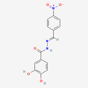 3,4-dihydroxy-N'-[(E)-(4-nitrophenyl)methylidene]benzohydrazide