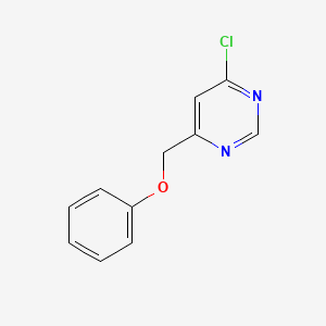 molecular formula C11H9ClN2O B1480282 4-氯-6-(苯氧甲基)嘧啶 CAS No. 2091717-84-7