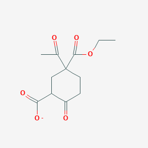 1,3-Cyclohexanedicarboxylic acid, 1-acetyl-4-oxo-, 1-ethyl ester