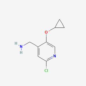 (2-Chloro-5-cyclopropoxypyridin-4-YL)methanamine