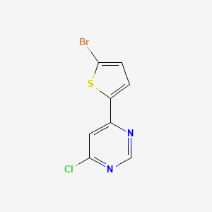 molecular formula C8H4BrClN2S B1480285 4-(5-溴噻吩-2-基)-6-氯嘧啶 CAS No. 2091635-12-8