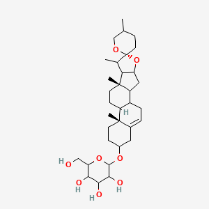 2-(hydroxymethyl)-6-[(6R,9S,13R)-5',7,9,13-tetramethylspiro[5-oxapentacyclo[10.8.0.02,9.04,8.013,18]icos-18-ene-6,2'-oxane]-16-yl]oxyoxane-3,4,5-triol