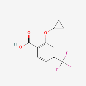 2-Cyclopropoxy-4-(trifluoromethyl)benzoic acid