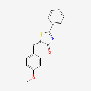 5-[(4-Methoxyphenyl)methylidene]-2-phenyl-1,3-thiazol-4-one