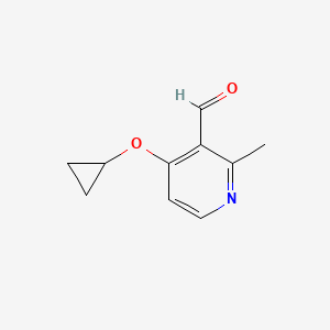 4-Cyclopropoxy-2-methylnicotinaldehyde