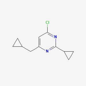 4-Chloro-2-cyclopropyl-6-(cyclopropylmethyl)pyrimidine