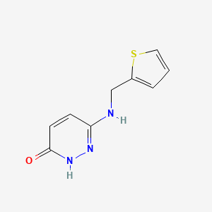 molecular formula C9H9N3OS B1480293 6-((Thiophen-2-ylmethyl)amino)pyridazin-3-ol CAS No. 1866404-26-3
