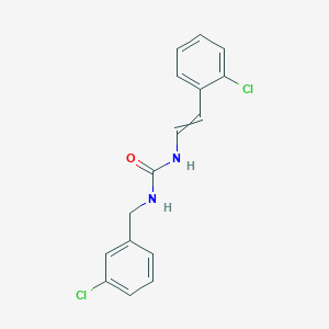 1-[2-(2-Chlorophenyl)ethenyl]-3-[(3-chlorophenyl)methyl]urea