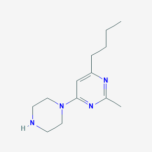 4-Butyl-2-methyl-6-(piperazin-1-yl)pyrimidine