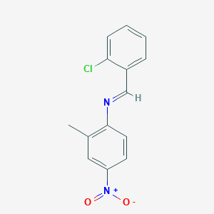 N-[(E)-(2-chlorophenyl)methylidene]-2-methyl-4-nitroaniline