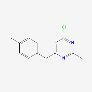 4-Chloro-2-methyl-6-(4-methylbenzyl)pyrimidine