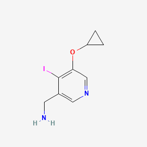 (5-Cyclopropoxy-4-iodopyridin-3-YL)methanamine