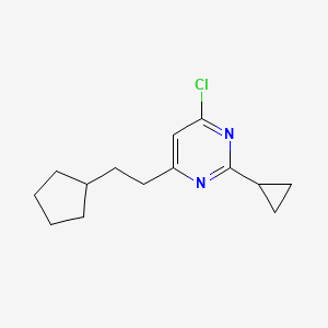 4-Chloro-6-(2-cyclopentylethyl)-2-cyclopropylpyrimidine