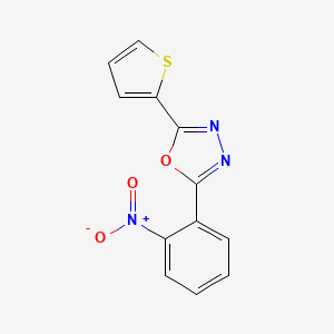 2-(2-Nitrophenyl)-5-(thiophen-2-yl)-1,3,4-oxadiazole