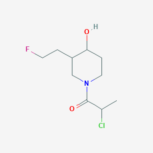 2-Chloro-1-(3-(2-fluoroethyl)-4-hydroxypiperidin-1-yl)propan-1-one
