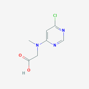 molecular formula C7H8ClN3O2 B1480304 N-(6-chloropyrimidin-4-yl)-N-methylglycine CAS No. 2090945-33-6