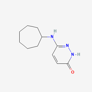 molecular formula C11H17N3O B1480305 6-(环庚基氨基)吡啶并嗪-3-醇 CAS No. 1933609-76-7