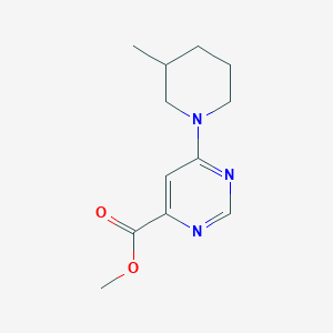 Methyl 6-(3-methylpiperidin-1-yl)pyrimidine-4-carboxylate