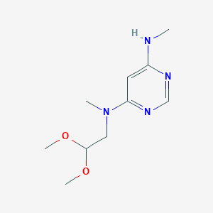 molecular formula C10H18N4O2 B1480311 N4-(2,2-dimethoxyethyl)-N4,N6-dimethylpyrimidine-4,6-diamine CAS No. 2098024-35-0