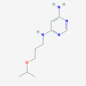 molecular formula C10H18N4O B1480317 N4-(3-isopropoxypropyl)pyrimidine-4,6-diamine CAS No. 1880147-88-5