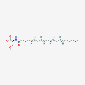 (2S)-3-hydroxy-2-[[(5E,8E,11E,14E)-icosa-5,8,11,14-tetraenoyl]amino]propanoic acid