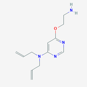 molecular formula C12H18N4O B1480319 N,N-diallyl-6-(2-aminoethoxy)pyrimidin-4-amine CAS No. 2098085-38-0