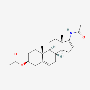 [(3S,8R,9S,10R,13S,14S)-17-acetamido-10,13-dimethyl-2,3,4,7,8,9,11,12,14,15-decahydro-1H-cyclopenta[a]phenanthren-3-yl] acetate