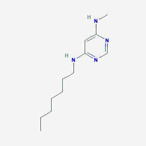 molecular formula C12H22N4 B1480322 N4-heptyl-N6-methylpyrimidine-4,6-diamine CAS No. 2098013-54-6
