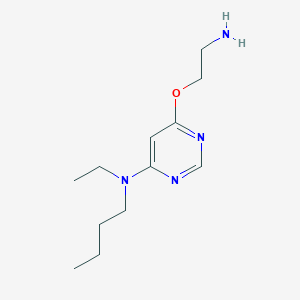 molecular formula C12H22N4O B1480323 6-(2-aminoethoxy)-N-butyl-N-ethylpyrimidin-4-amine CAS No. 2098033-82-8