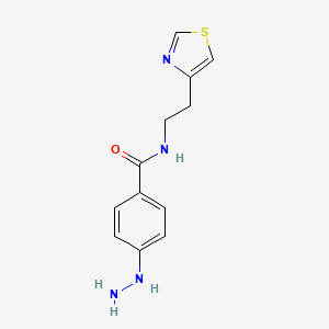 4-Hydrazinyl-N-(2-(thiazol-4-yl)ethyl)benzamide