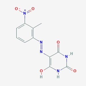 5-[2-(2-methyl-3-nitrophenyl)hydrazinylidene]pyrimidine-2,4,6(1H,3H,5H)-trione