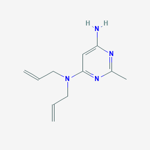 molecular formula C11H16N4 B1480331 N4,N4-diallyl-2-methylpyrimidine-4,6-diamine CAS No. 2098024-25-8