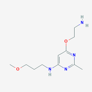 6-(2-aminoethoxy)-N-(3-methoxypropyl)-2-methylpyrimidin-4-amine