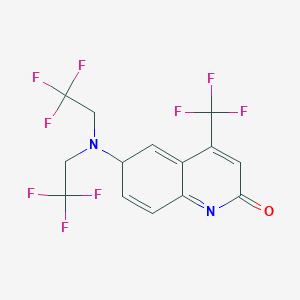 6-[bis(2,2,2-trifluoroethyl)amino]-4-(trifluoromethyl)-6H-quinolin-2-one