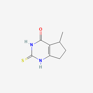 5-Methyl-2-sulfanylidene-1,5,6,7-tetrahydrocyclopenta[d]pyrimidin-4-one