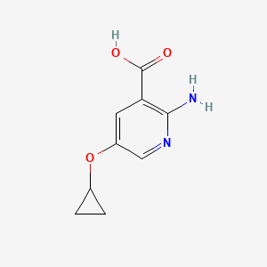 2-Amino-5-cyclopropoxynicotinic acid