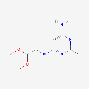 molecular formula C11H20N4O2 B1480337 N4-(2,2-dimethoxyethyl)-N4,N6,2-trimethylpyrimidine-4,6-diamine CAS No. 2098090-56-1