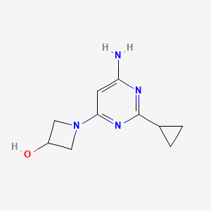 1-(6-Amino-2-cyclopropylpyrimidin-4-yl)azetidin-3-ol
