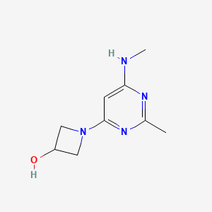 1-(2-Methyl-6-(methylamino)pyrimidin-4-yl)azetidin-3-ol