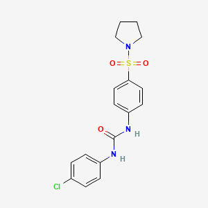 1-(4-Chlorophenyl)-3-[4-(pyrrolidin-1-ylsulfonyl)phenyl]urea