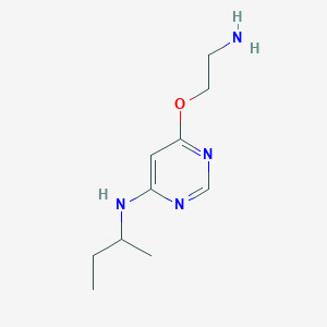molecular formula C10H18N4O B1480344 6-(2-aminoethoxy)-N-(sec-butyl)pyrimidin-4-amine CAS No. 2098057-03-3