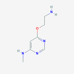 molecular formula C7H12N4O B1480345 6-(2-aminoethoxy)-N-methylpyrimidin-4-amine CAS No. 2098033-71-5