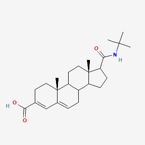 (10R,13S)-17-(tert-butylcarbamoyl)-10,13-dimethyl-2,7,8,9,11,12,14,15,16,17-decahydro-1H-cyclopenta[a]phenanthrene-3-carboxylic acid