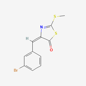 (4E)-4-[(3-bromophenyl)methylidene]-2-methylsulfanyl-1,3-thiazol-5-one