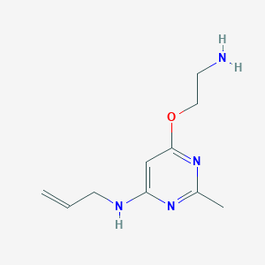molecular formula C10H16N4O B1480346 N-allyl-6-(2-aminoethoxy)-2-methylpyrimidin-4-amine CAS No. 2098033-87-3