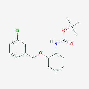 tert-butyl N-[2-[(3-chlorophenyl)methoxy]cyclohexyl]carbamate