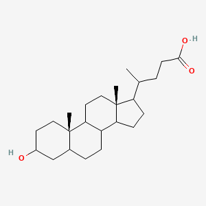 4-[(10S,13R)-3-hydroxy-10,13-dimethyl-2,3,4,5,6,7,8,9,11,12,14,15,16,17-tetradecahydro-1H-cyclopenta[a]phenanthren-17-yl]pentanoic acid